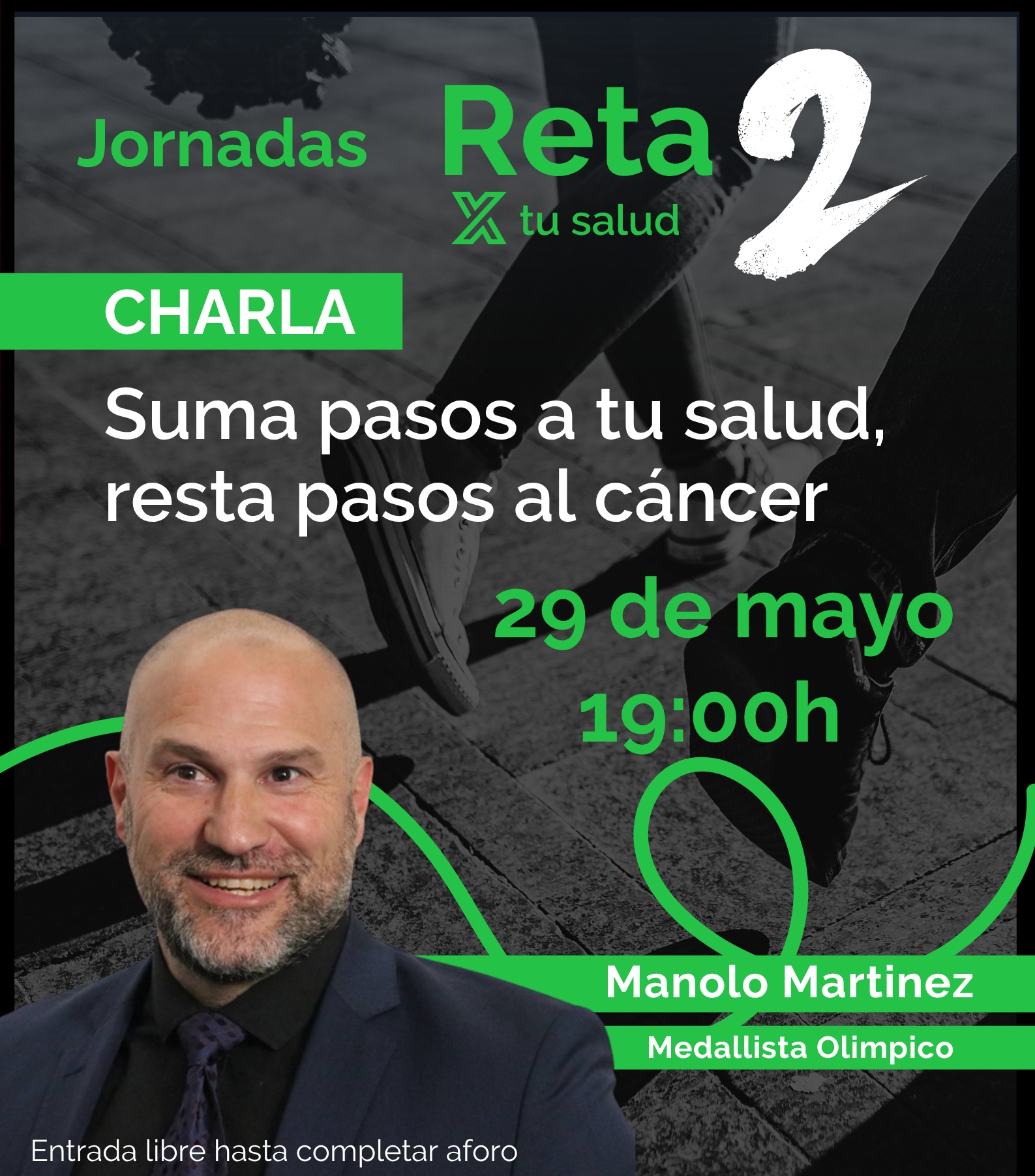 Suma pasos a tu salud, resta pasos al cáncer, con Manolo Martínez